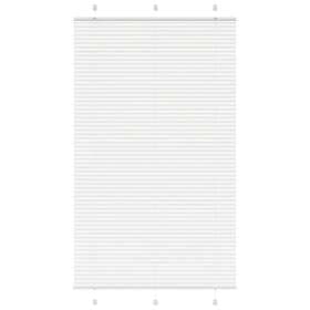 vidaXL Plisserad persienn vit 120x200 cm tyg bredd 119,4cm polyester