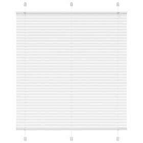 vidaXL Plisserad persienn vit 115x100 cm tyg bredd 114,4cm polyester