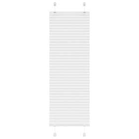vidaXL Plisserad persienn vit 40x100cm tyg bredd 39,4cm polyester