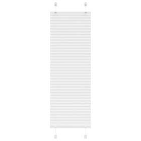 vidaXL Plisserad persienn vit 50x150cm tyg bredd 49,4cm polyester
