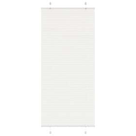 vidaXL Plisserad persienn vit 90x200 cm tyg bredd 89,4 cm polyester
