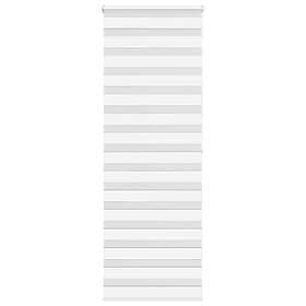 vidaXL Rullgardin zebra vit 90x200 cm tyg bredd 85,9 cm polyester