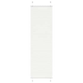vidaXL Plisserad persienn vit 60x200cm tyg bredd 59,4cm polyester