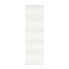 vidaXL Plisserad persienn vit 65x200cm tyg bredd 64,4cm polyester