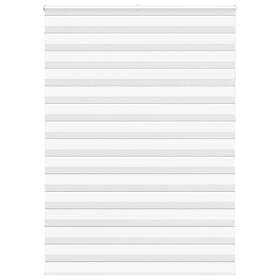 vidaXL Rullgardin zebra vit 165x230 cm tyg bredd 160,9 cm polyester