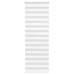 vidaXL Rullgardin zebra vit 80x200 cm tyg bredd 75,9 cm polyester