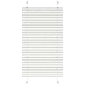 vidaXL Plisserad persienn vit 75x150 cm tyg bredd 74,4 cm polyester