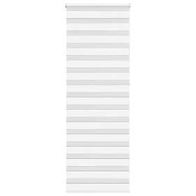 vidaXL Rullgardin zebra vit 90x230 cm tyg bredd 85,9 cm polyester