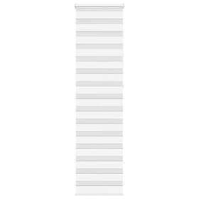 vidaXL Rullgardin zebra vit 65x230 cm tyg bredd 60,9 cm polyester