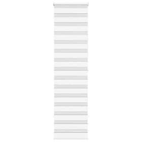 vidaXL Rullgardin zebra vit 60x200 cm tyg bredd 55,9 cm polyester