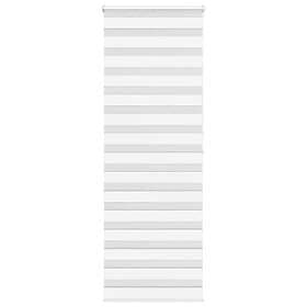 vidaXL Rullgardin zebra vit 75x200 cm tyg bredd 70,9 cm polyester