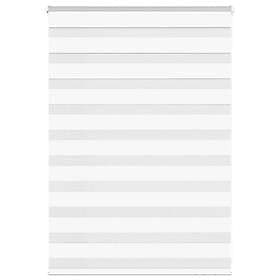vidaXL Rullgardin zebra vit 95x100 cm tyg bredd 90,9 cm polyester