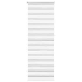 vidaXL Rullgardin zebra vit 75x230 cm tyg bredd 70,9 cm polyester
