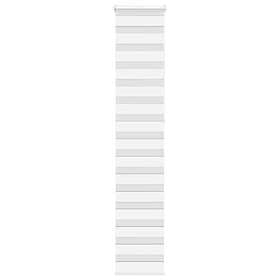 vidaXL Rullgardin zebra vit 50x230 cm tyg bredd 45,9 cm polyester