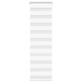 vidaXL Rullgardin zebra vit 40x150 cm tyg bredd 35,9 cm polyester