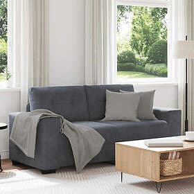 vidaXL Loveseat sofa dark grey velvet