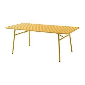 Mylia MIRMANDE Table de jardin L.160 cm en métal Jaune moutarde