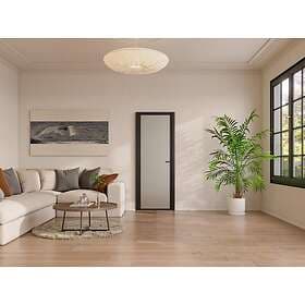 Vente Unique LOXTON Reversible Door Aluminum Frosted Glass H204 x L93 cm