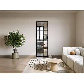Vente Unique WILDEN II Sliding Door Aluminum Tempered Glass H205 x L63 cm
