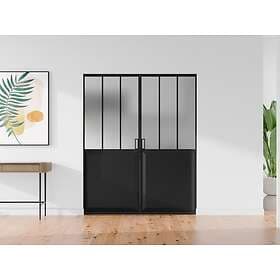 Vente Unique ARTISTO II Sliding Door Frosted Tempered Glass 2 x H205 x L93 cm