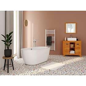 Vente Unique ADRINA Freestanding Bathtub Acrylic White 149x75x58cm