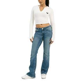 True Religion Becca Mid Rise Boot Cut Flap Jeans (Women's)