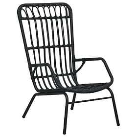 vidaXL Trädgårdsstol konstrotting black 48581