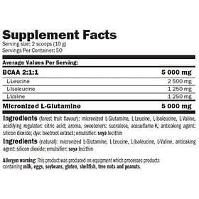 Amix Gutamine/bcaa 300g Fil/pulver Citron