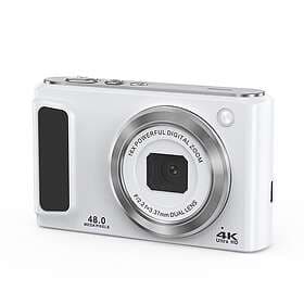 INF 4K HD digitalkamera med fram- och bakkamera och stabilisering
