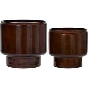 House Doctor HDPile Kruka 2-pack, Brun