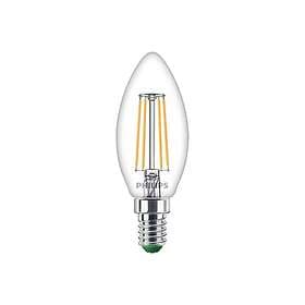 Philips LED E14 Kron B35 2,3W (40W) Klar 485lm 2700K