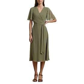 Ralph Lauren Belted Georgette Dress