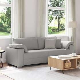 vidaXL 3-sitssoffa Molngrey 178 cm tyg 4105245