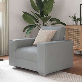 vidaXL Sittstol Light Grey 59 cm Fabric 4105207