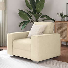 vidaXL Fåtölj Grädde 59 cm Tyg 4105214