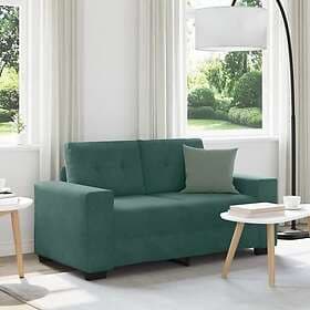 vidaXL Loveseat Soffa Mörkgrön 120 cm Sammet 4105112