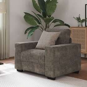 vidaXL Armchair Dark Gray 59 cm Faux Leather 4105109