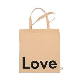 Design Letters Tote bag väska Love-beige