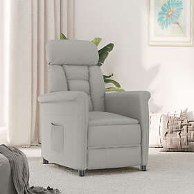 vidaXL Recliner Ljusgrå