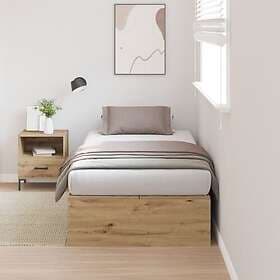 vidaXL Storage bed frame Artisan Oak 90x200cm