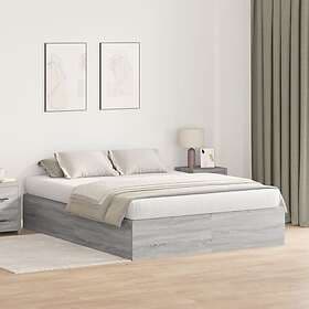 vidaXL Storage bed frame Gray Sonoma 160x200cm