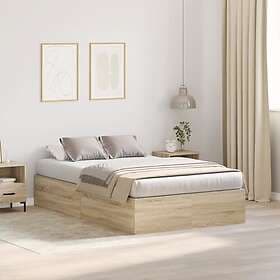 vidaXL Sonoma Oak Storage bed frame 120x200cm