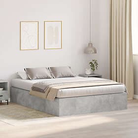 vidaXL Storage bed concrete gray 150x200cm