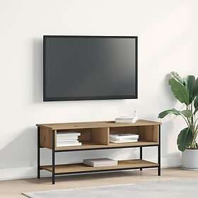 vidaXL TV Stand 100x35x45 cm constructed wood and steel