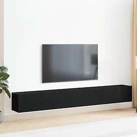 vidaXL TV Stand Set 3-piece Black constructed wood