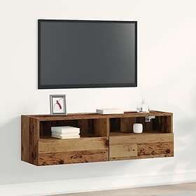 vidaXL TV-väggskåp gammalt trä 100x30x30 cm konstruerat trä