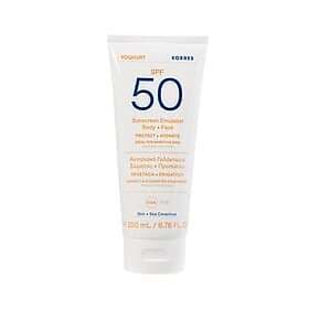 Korres Sun Yoghurt Sunscreen Emulsion Body Face SPF50 200ml