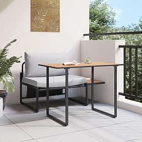 vidaXL Lounge Set 2 Pieces with Cushions Light Gray