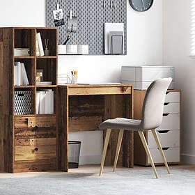 vidaXL Skrivbord Gamla trä MDF 70 x 50 x 76 cm Enkel Skrivbord