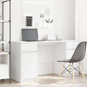vidaXL Skrivbord Vit 140x49x76 cm Konstruerat trä